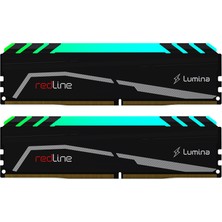 Flamex Mushkın Redline Lumina, MLA4C320GJJM8GX2, 2X8GB Kit, 3200MHZ, Ddr4, CL16, Rgb, Desktop Gaming Ram (S