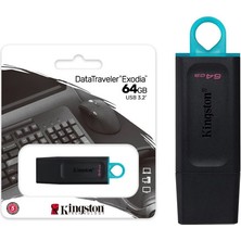 Flamex Kıngston 64GB Datatraveler Exodia USB 3.2 Gen 1 Flash Bellek DTXM/64GB