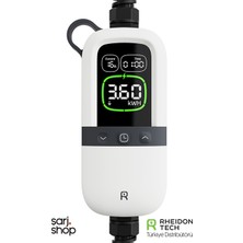 PC200-3.6KW Taşınabilir Elektrikli Araç Şarj Cihazı – 7,5 Metre Kablo / 10A & 16A Uyumlu / IP65