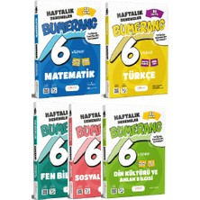 Günay Yayınları 6. Sınıf Bumerang Türkçe+Matematik+Fen+Sosyal+Din 32 Haftalık Deneme Seti