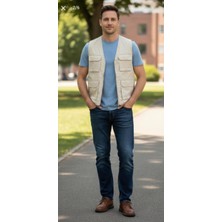 Hamitogulları Bej Yazlık Yelek