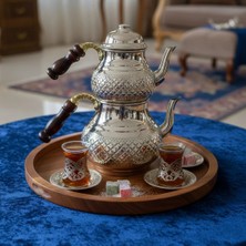 Bakır Işlemeli Klasik Çaydanlık