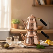 Bakır Anadolu Çaydanlık