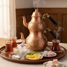 Bakır Oyma Çaydanlık