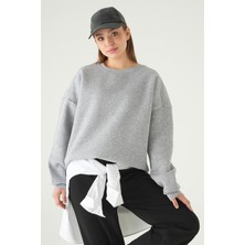 Rays Gri Bisiklet Yaka Sweat 1029