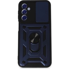 Eco Port Samsung Galaxy M34 5g Kılıf Pars Lens Yüzüklü Silikon - Lacivert