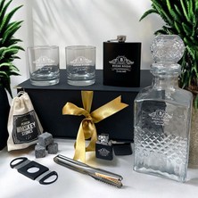 Hediyemen Isme Özel 8 Parça Premium Viski Keyif Seti – Özel Tasarım Kutusunda