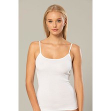 Erdem Kadın Pamuklu Ip Askılı 6'lı Paket Ribana Atlet 2153