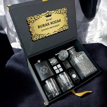 Hediyemen Kişiye Özel Tasarım Viski & Puro Keyif Kutusu – Premium Süngerli Box