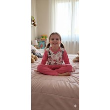 Cubbux Kız Çocuk Pamuklu Uzun Kol Desenli Kaliteli Pijama Takımı