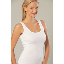 Erdem Kadın Kalın Askılı U Yaka 6'lı Paket Ribana Atlet 2105