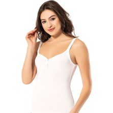 Erdem Kadın Pamuklu Düğme Detaylı Ip Askılı 6'lı Paket Atlet 2005