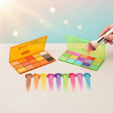 S'82 15 Renkli Sedefli Mat Far Paleti - 2'li Set