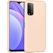 Eco Port Xiaomi Redmi 9t Kılıf Nano Içi Kadife Silikon - Pudra