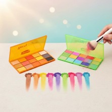 Bilfold 15 Renkli Sedefli Mat Far Paleti - 2'li Set