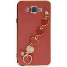 Eco Port Samsung Galaxy J7 Kılıf Esila Silikon - Kırmızı