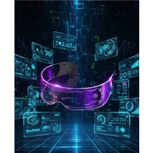Eco Lounge Cyberpunk LED Gözlük Çok Modlu Işıklı Parti ve Festival Aksesuarı