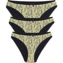 MTM My The Mall Pamuklu 3lü Külot Lacivert