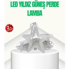 Shopwave Yıldız Figürlü Perde Peri LED 3x3 Metre Dekoratif Işık