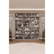 Asra Trend Lüks Büyük Boy Ayarlanabilir Ev Ofis Kitaplık %100 MDF Dekoratif Kütüphane Kitaplık K22