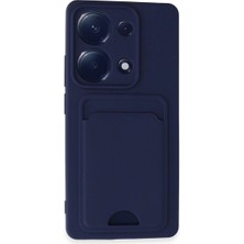 Eco Port Xiaomi Redmi Note 13 Pro 4g Kılıf Kelvin Kartvizitli Silikon - Lacivert