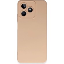 Eco Port Realme C53 Kılıf Nano Içi Kadife Silikon - Pudra