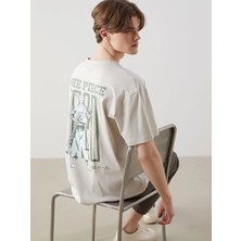 Lc Waikiki Yeni Sezon Bisiklet Yaka Baskılı Penye Erkek Tişört