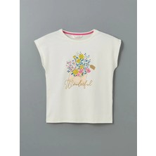 Lc Waikiki Yeni Sezon Bisiklet Yaka Baskılı Kadın Pijama Üstü