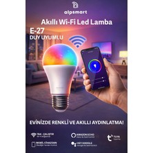 Alpsmart AS-8229 CW Akıllı Wifi Led Lamba Tuya Destekli 9W Ampül
