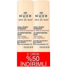 Nuxe Reve De Miel Dudak Bakım Sticki 2 x 4 gr Zengin Bitkisel İçerik ile Nemlendirici Koruma