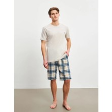 Lc Waikiki Yeni Sezon Standart Kalıp Erkek Şortlu Pijama Takımı