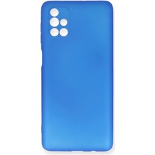 Eco Port Samsung Galaxy M51 Kılıf First Silikon - Mavi