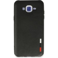 Eco Port Samsung Galaxy J7 Kılıf Loop Deri Silikon - Siyah