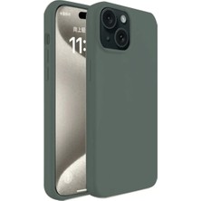 Eco Port Iphone 15 Kılıf First Silikon - Koyu Yeşil