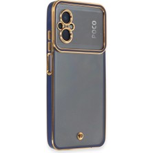 Eco Port Xiaomi Poco M5 Kılıf Liva Lens Silikon - Mavi