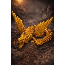 LUNALAB3D Kristal Kanatlı Gold Ejderha