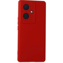 Eco Port Vivo V29 Lite Kılıf Nano Içi Kadife Silikon - Kırmızı