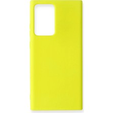 Eco Port Samsung Galaxy Note 20 Ultra Kılıf Nano Içi Kadife Silikon - Sarı