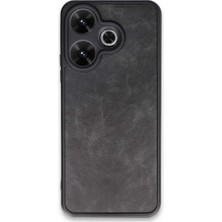 Eco Port Xiaomi Redmi 13 4g Kılıf Aras Deri Kapak - Siyah