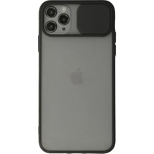 Eco Port Iphone 11 Pro Kılıf Palm Buzlu Kamera Sürgülü Silikon - Siyah