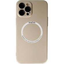 Eco Port Iphone 12 Pro Kılıf Jack Magneticsafe Lens Silikon - Gold
