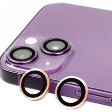 Eco Port Iphone 15 Raze Metal Kamera Lens - Pembe