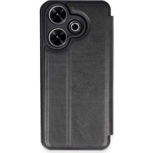 Eco Port Xiaomi Redmi 13 4g Kılıf Flip Cover - Siyah