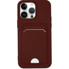 Eco Port Iphone 14 Pro Kılıf Kelvin Kartvizitli Silikon - Bordo