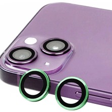 Eco Port Iphone 15 Raze Metal Kamera Lens - Yeşil