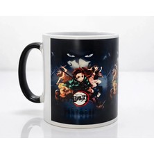 Arthurs Porselen Renk Değiştiren Demon Slayer Kupa Bardak - Model 2
