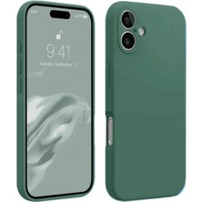 Eco Port Iphone 16 Plus Kılıf First Silikon - Koyu Yeşil