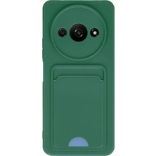 Eco Port Xiaomi Redmi A3 4g Kılıf Kelvin Kartvizitli Silikon - Koyu Yeşil