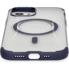 Nuveden Ieg™  Iphone 12 Hilton Magsafe Kapak - Lacivert NVDN-CEPAKS34