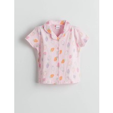 Lc Waikiki Yeni Sezon Çilekli Kız Çocuk Pijama Üst